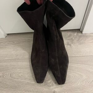 Zara Brown Suede Women's Boots